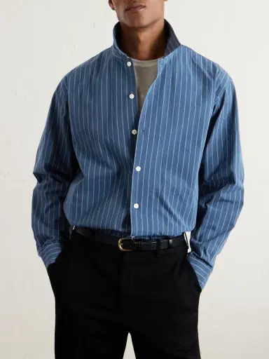 NN07 Reed 50032 Striped Organic Cotton Shirt - Men | Thumbnail 3 NN07 Reed 50032 Striped Organic Cotton Shirt - Men | Thumbnail 3