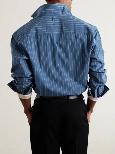 NN07 Reed 50032 Striped Organic Cotton Shirt - Men | Thumbnail 4 NN07 Reed 50032 Striped Organic Cotton Shirt - Men | Thumbnail 4