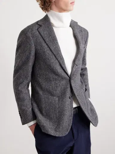 J. Mueser Waverly Herringbone Wool Blazer - Men | Thumbnail 3 J. Mueser Waverly Herringbone Wool Blazer - Men | Thumbnail 3
