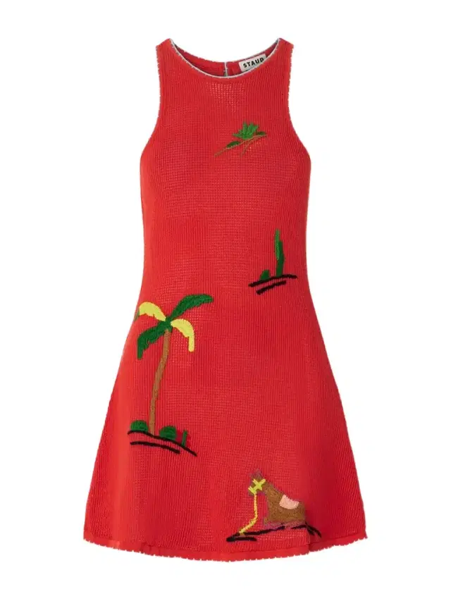 Marea Embroidered Open-knit Mini Dress Marea Embroidered Open-knit Mini Dress