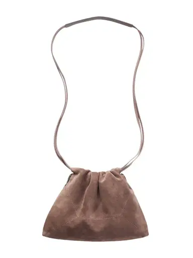 Brunello Cucinelli Bead-embellished Suede Shoulder Bag | Thumbnail 1 Brunello Cucinelli Bead-embellished Suede Shoulder Bag | Thumbnail 1