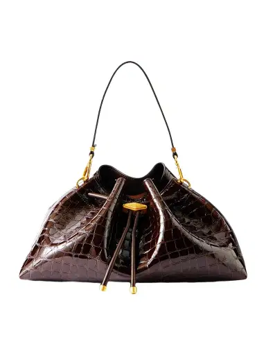 Jimmy Choo Cinch Medium Croc-effect Leather Shoulder Bag | Thumbnail 1 Jimmy Choo Cinch Medium Croc-effect Leather Shoulder Bag | Thumbnail 1