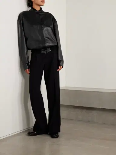 The Row Elenora Leather Jacket | Thumbnail 2 The Row Elenora Leather Jacket | Thumbnail 2