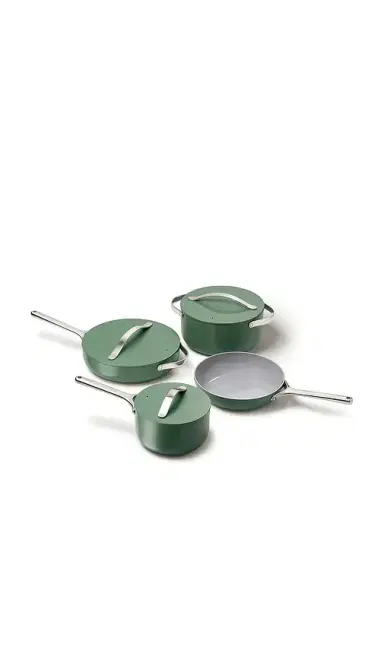 Caraway 12 Piece Non-toxic Ceramic Non-stick Cookware Set | Thumbnail 1 Caraway 12 Piece Non-toxic Ceramic Non-stick Cookware Set | Thumbnail 1