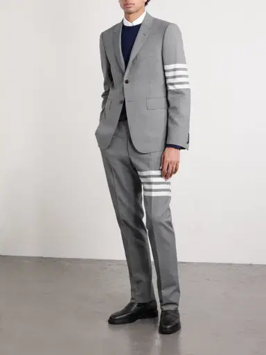 Thom Browne Slim-Fit Striped Cashmere Sweater - Men | Thumbnail 2 Thom Browne Slim-Fit Striped Cashmere Sweater - Men | Thumbnail 2