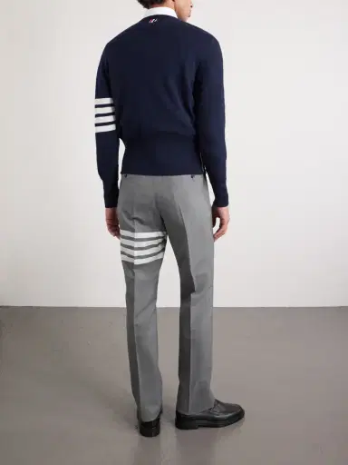 Thom Browne Slim-Fit Striped Cashmere Sweater - Men | Thumbnail 4 Thom Browne Slim-Fit Striped Cashmere Sweater - Men | Thumbnail 4