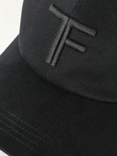 Tom Ford Logo-Embroidered Leather-Trimmed Cotton-Twill Baseball Cap - Men | Thumbnail 4 Tom Ford Logo-Embroidered Leather-Trimmed Cotton-Twill Baseball Cap - Men | Thumbnail 4