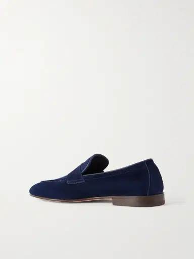 Brunello Cucinelli Suede Penny Loafers - Men | Thumbnail 4 Brunello Cucinelli Suede Penny Loafers - Men | Thumbnail 4