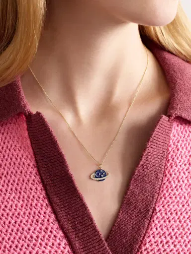Sydney Evan Celestial 14-karat Gold, Enamel And Diamond Necklace | Thumbnail 2 Sydney Evan Celestial 14-karat Gold, Enamel And Diamond Necklace | Thumbnail 2