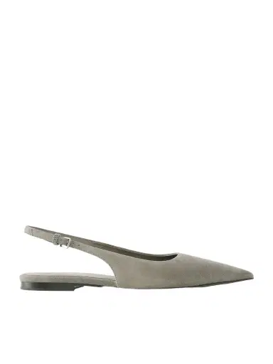 Brunello Cucinelli Embellished Suede Slingback Flats | Thumbnail 1 Brunello Cucinelli Embellished Suede Slingback Flats | Thumbnail 1