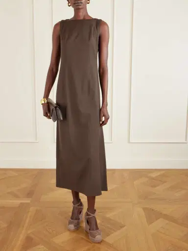 Brunello Cucinelli 80 Suede Platform Wedge Pumps | Thumbnail 4 Brunello Cucinelli 80 Suede Platform Wedge Pumps | Thumbnail 4