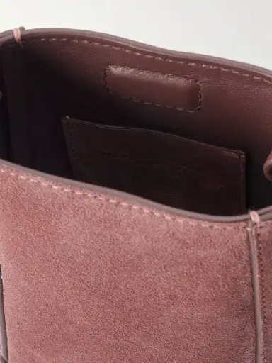 Brunello Cucinelli Embellished Leather-trimmed Suede Pouch | Thumbnail 6 Brunello Cucinelli Embellished Leather-trimmed Suede Pouch | Thumbnail 6