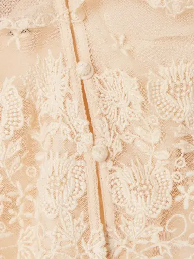 Sea Brontë Embroidered Tiered Mesh Top | Thumbnail 4 Sea Brontë Embroidered Tiered Mesh Top | Thumbnail 4