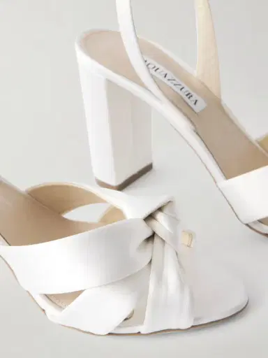 Aquazzura Nina 85 Satin Sandals | Thumbnail 5 Aquazzura Nina 85 Satin Sandals | Thumbnail 5