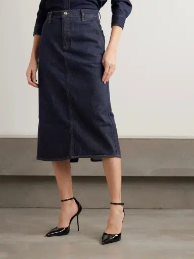 Frame Denim Midi Skirt | Thumbnail 3 Frame Denim Midi Skirt | Thumbnail 3