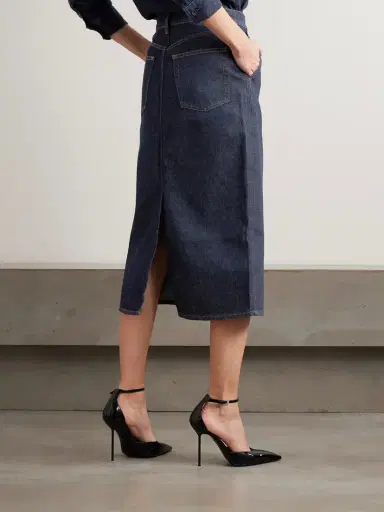 Frame Denim Midi Skirt | Thumbnail 4 Frame Denim Midi Skirt | Thumbnail 4