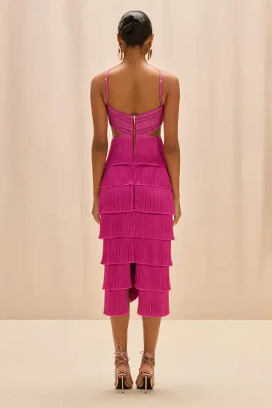 PatBo LYA FRINGE MIDI DRESS | Thumbnail 3 PatBo LYA FRINGE MIDI DRESS | Thumbnail 3