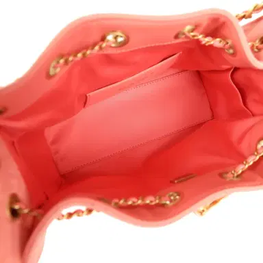 Chanel Chanel Mini 25 Hobo Bag Pink Suede Antique Gold Hardware | Thumbnail 9 Chanel Chanel Mini 25 Hobo Bag Pink Suede Antique Gold Hardware | Thumbnail 9