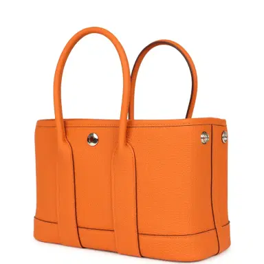 HERMÈS Hermes Garden Party Neo 23 Orange Togo Palladium Hardware | Thumbnail 3 HERMÈS Hermes Garden Party Neo 23 Orange Togo Palladium Hardware | Thumbnail 3