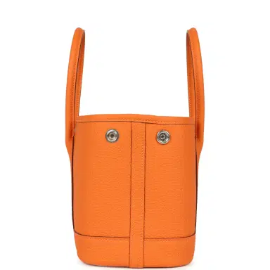 HERMÈS Hermes Garden Party Neo 23 Orange Togo Palladium Hardware | Thumbnail 4 HERMÈS Hermes Garden Party Neo 23 Orange Togo Palladium Hardware | Thumbnail 4