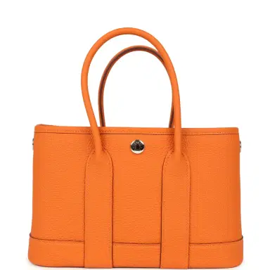 HERMÈS Hermes Garden Party Neo 23 Orange Togo Palladium Hardware | Thumbnail 5 HERMÈS Hermes Garden Party Neo 23 Orange Togo Palladium Hardware | Thumbnail 5