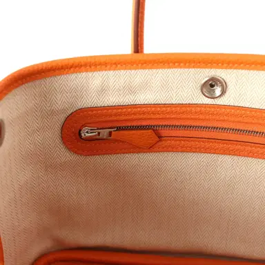 HERMÈS Hermes Garden Party Neo 23 Orange Togo Palladium Hardware | Thumbnail 6 HERMÈS Hermes Garden Party Neo 23 Orange Togo Palladium Hardware | Thumbnail 6