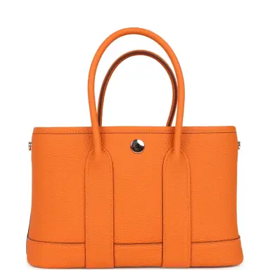 HERMÈS Hermes Garden Party Neo 23 Orange Togo Palladium Hardware | Thumbnail 1 HERMÈS Hermes Garden Party Neo 23 Orange Togo Palladium Hardware | Thumbnail 1