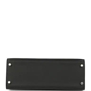 HERMÈS Hermes Kelly Sellier 28 Black Epsom Palladium Hardware | Thumbnail 6 HERMÈS Hermes Kelly Sellier 28 Black Epsom Palladium Hardware | Thumbnail 6