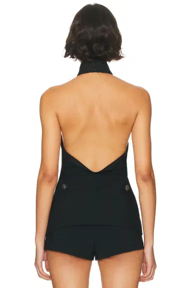 HAELO Wrap Lapel Halter Top | Thumbnail 5 HAELO Wrap Lapel Halter Top | Thumbnail 5