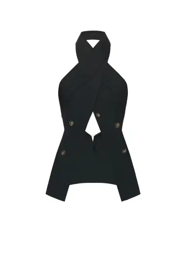HAELO Wrap Lapel Halter Top | Thumbnail 7 HAELO Wrap Lapel Halter Top | Thumbnail 7