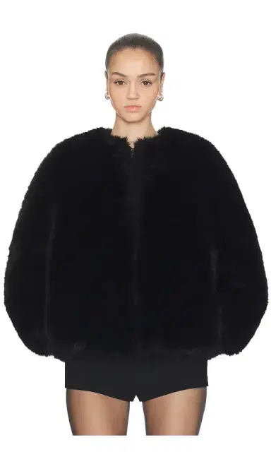 HAELO Long Hair Faux Fur Bomber | Thumbnail 1 HAELO Long Hair Faux Fur Bomber | Thumbnail 1
