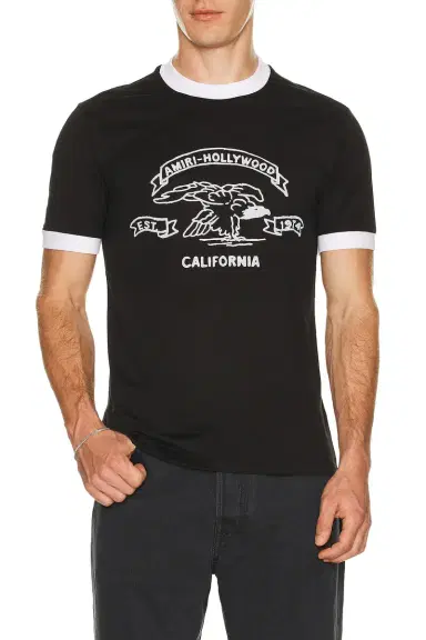 AMIRI Eagle Ringer Tee | Thumbnail 1 AMIRI Eagle Ringer Tee | Thumbnail 1