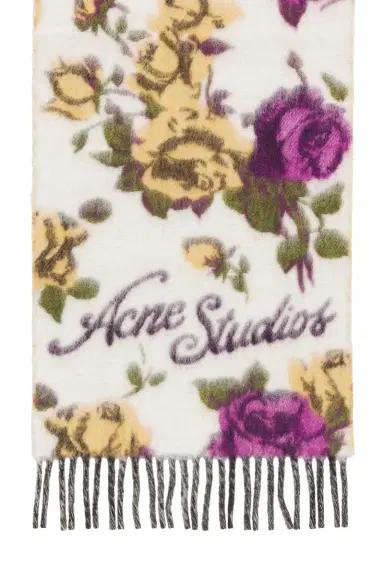 Acne Studios Flower Scarf | Thumbnail 4 Acne Studios Flower Scarf | Thumbnail 4