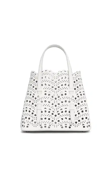 ALAÏA Mina 20 Laser-Cut Leather Top Handle Bag | Thumbnail 4 ALAÏA Mina 20 Laser-Cut Leather Top Handle Bag | Thumbnail 4