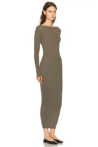 LESET Blake Rib Long Sleeve Maxi Dress | Thumbnail 2 LESET Blake Rib Long Sleeve Maxi Dress | Thumbnail 2