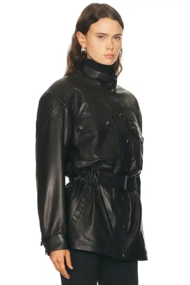 Magda Butrym Leather Jacket | Thumbnail 2 Magda Butrym Leather Jacket | Thumbnail 2