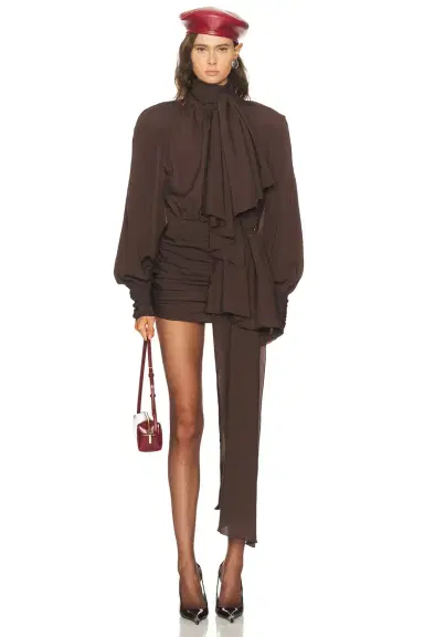 Rowen Rose Long Sleeve Mini Dress | Thumbnail 1 Rowen Rose Long Sleeve Mini Dress | Thumbnail 1