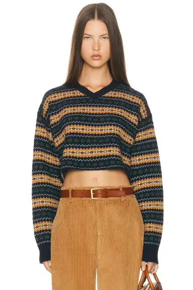 Miu Miu Wool Fairisle Sweater | Thumbnail 1 Miu Miu Wool Fairisle Sweater | Thumbnail 1