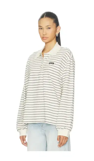 ROTATE Pique Long Sleeve Polo | Thumbnail 2 ROTATE Pique Long Sleeve Polo | Thumbnail 2