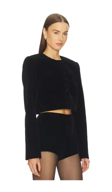 Camila Coelho Roxana Velvet Jacket | Thumbnail 2 Camila Coelho Roxana Velvet Jacket | Thumbnail 2