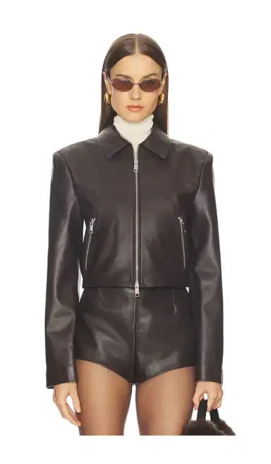 Camila Coelho Elia Leather Jacket | Thumbnail 1 Camila Coelho Elia Leather Jacket | Thumbnail 1