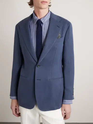 Thom Sweeney Linen Blazer - Men | Thumbnail 3 Thom Sweeney Linen Blazer - Men | Thumbnail 3