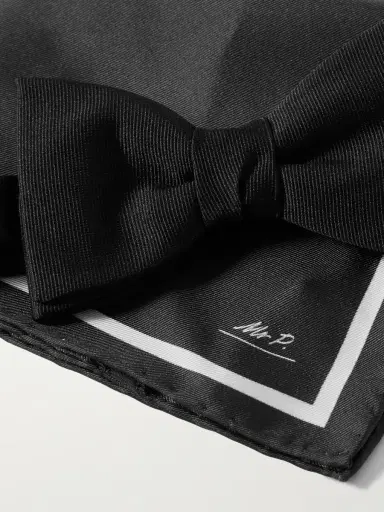 MR P. Silk Bow-Tie and Pocket Square Set - Men | Thumbnail 2 MR P. Silk Bow-Tie and Pocket Square Set - Men | Thumbnail 2
