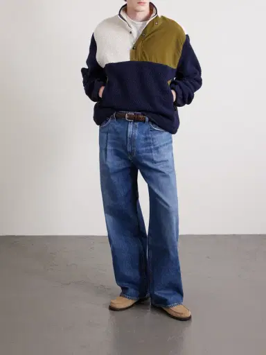 Drake's Fleece and Shell Half-Placket Jacket - Men | Thumbnail 2 Drake's Fleece and Shell Half-Placket Jacket - Men | Thumbnail 2