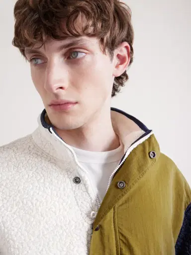 Drake's Fleece and Shell Half-Placket Jacket - Men | Thumbnail 5 Drake's Fleece and Shell Half-Placket Jacket - Men | Thumbnail 5