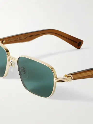 Cartier Eyewear Première De Cartier D-Frame Recycled-Acetate and Gold-Tone Sunglasses - Men | Thumbnail 3 Cartier Eyewear Première De Cartier D-Frame Recycled-Acetate and Gold-Tone Sunglasses - Men | Thumbnail 3