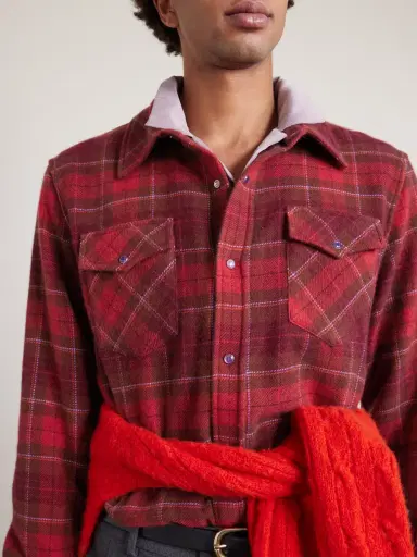 God’s True Cashmere Love Checked Cashmere Shirt - Men | Thumbnail 5 God’s True Cashmere Love Checked Cashmere Shirt - Men | Thumbnail 5