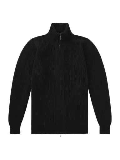 William Lockie Zack Ribbed Cashmere Cardigan - Men | Thumbnail 1 William Lockie Zack Ribbed Cashmere Cardigan - Men | Thumbnail 1