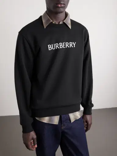Burberry Logo-Print Cotton-Jersey Sweatshirt - Men | Thumbnail 3 Burberry Logo-Print Cotton-Jersey Sweatshirt - Men | Thumbnail 3