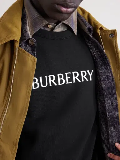 Burberry Logo-Print Cotton-Jersey Sweatshirt - Men | Thumbnail 5 Burberry Logo-Print Cotton-Jersey Sweatshirt - Men | Thumbnail 5